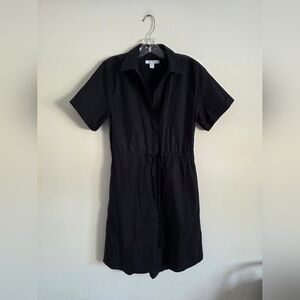 KIT + ACE | Poplin Shirt Dress Polo Black Sz XS